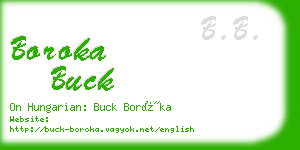 boroka buck business card